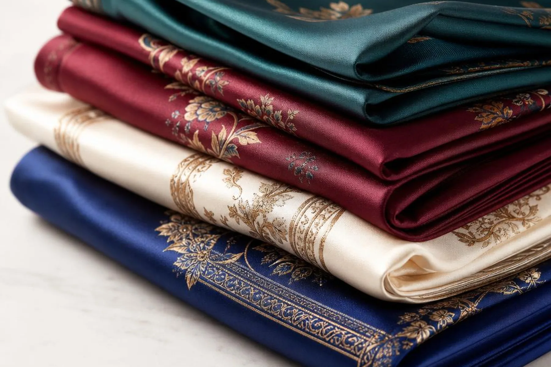 Silk and silk-blend scarves in a selection of colours — Gülipek Hamit Fırat Grand Bazaar Istanbul